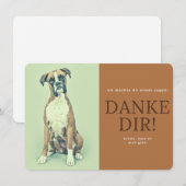 Deutscher Boxer Bedankkaart (Voorkant / Achterkant)