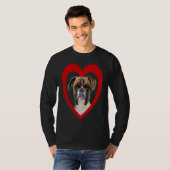 Deutscher Boxer  Dog Heart   Boxer  German Boxer T-shirt (Voorkant volledig)