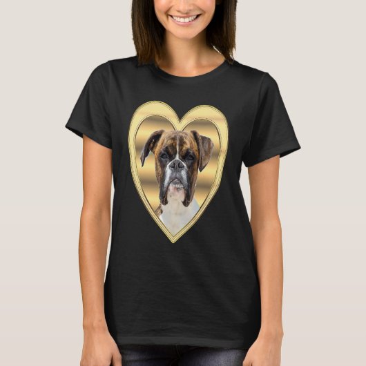 Deutscher Boxer  Dog Heart   Boxer  German Boxer   T-shirt (Voorkant)