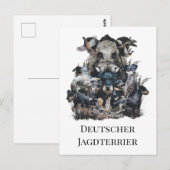 Deutscher Jagddooder Briefkaart (Voorkant / Achterkant)