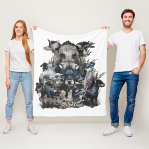 Deutscher Jagddooder Fleece Deken