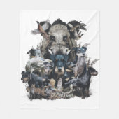 Deutscher Jagddooder Fleece Deken (Voorkant)