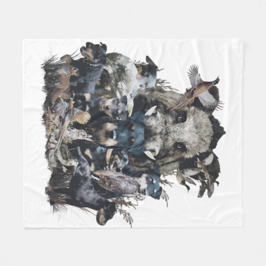 Deutscher Jagddooder Fleece Deken (Voorkant (Horizontaal))