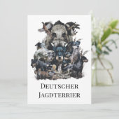 Deutscher Jagddooder Kaart (Staand voorkant)