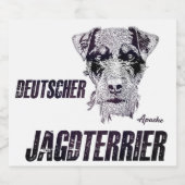 Deutscher Jagddooder Likeurfles Etiket (Enkel label)