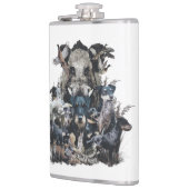 Deutscher Jagddooder Square Wall Klock Coffee Mu Heupfles (Links)