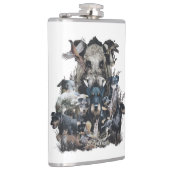 Deutscher Jagddooder Square Wall Klock Coffee Mu Heupfles (Rechts)