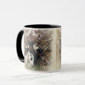 Deutscher Jagddooder Square Wall Klock Coffee Mu Mok (Voorkant links)