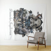 Deutscher Jagddooder Square Wall Klock Coffee Mu Wandkleed (In Situ (horizontaal))