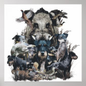 Deutscher Jagdshier Tapestry Canvas Print (Voorkant)