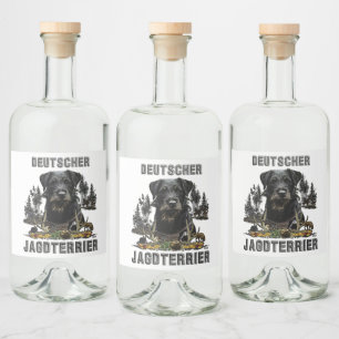  Deutscher Jagdterrier  Likeurfles Etiket