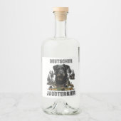  Deutscher Jagdterrier  Likeurfles Etiket (Voorkant)