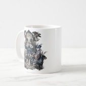 Deutscher Jagdterrier vierkante wandklok Koffiemok (Voorkant links)