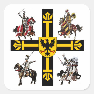 Deutscher Orden #10 Aufkleber Vierkante Sticker