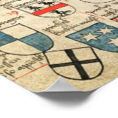 Deutscher Orden Großmeisterwappen Poster (Hoek)