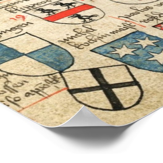 Deutscher Orden Großmeisterwappen Poster (Hoek)