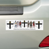 Deutscher Orden Ritter mit Wappen Bumpersticker (Op auto)