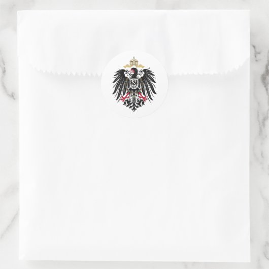 Deutscher Reichsadler Ronde Sticker (Tas)