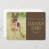 Deutscher Schäferhund Bedankkaart (Voorkant / Achterkant)