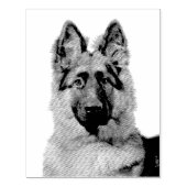 Deutscher Schäferhund Gummistempel Rubberstempel (Afrduk)