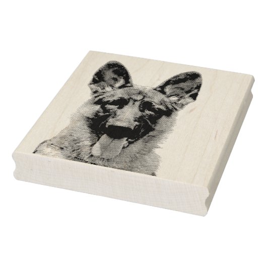 Deutscher Schäferhund Gummistempel Rubberstempel (Stempel)
