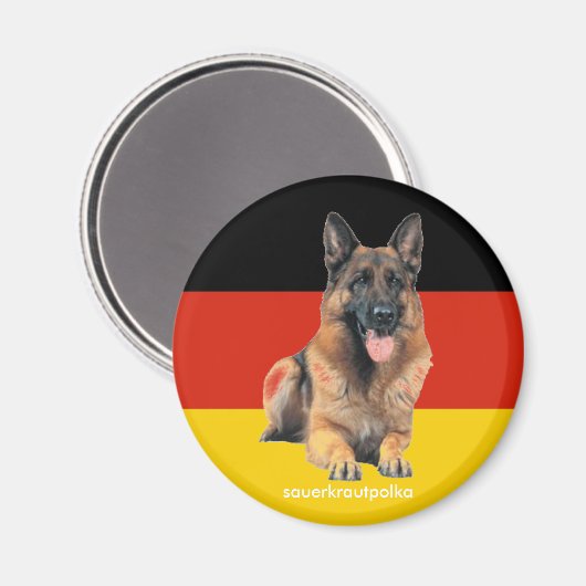 deutscher schäferhund magneet (Voorkant / Achterkant)
