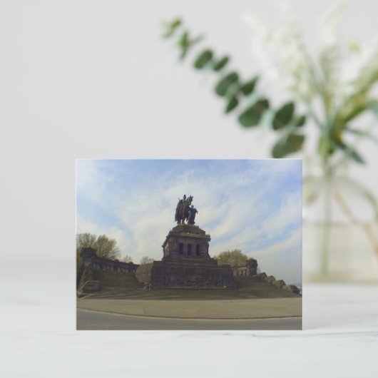 Deutsches Eck, Koblenz, Duitsland Briefkaart (Staand voorkant)