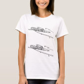 "Deutsches Eck, Koblenz" | Minimalistische kunst T-shirt (Voorkant)