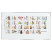 Deutsches Fingeralphabet 2 Kussensloop (Voorkant-Links)