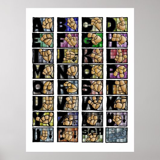 Deutsches Fingeralphabet 3 (2025) Poster (Voorkant)