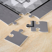 Deutsches Fingeralphabet 4 - schwarz / Puzzle Legpuzzel (Zijkant)