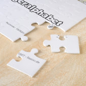 Deutsches Fingeralphabet II Legpuzzel (Zijkant)