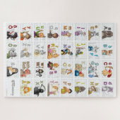 Deutsches Fingeralphabet II Legpuzzel (Horizontaal)