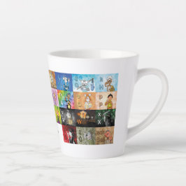 Deutsches Fingeralphabet Latte Mok