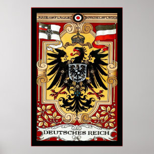 Deutsches Reich ~  Duits WW1 Poster