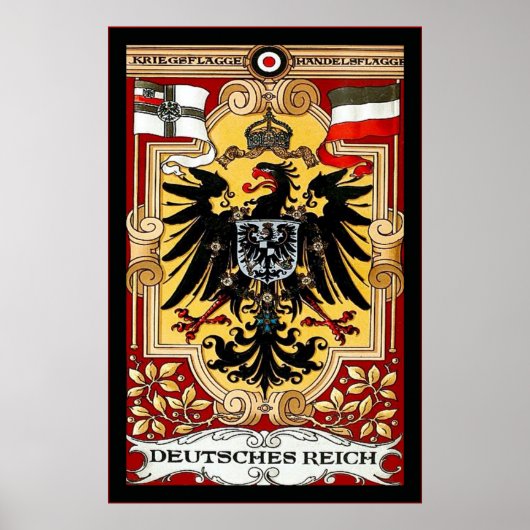 Deutsches Reich ~ Duits WW1 Poster (Voorkant)
