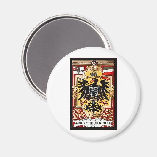 Deutsches Reich ~  Duits WW1 Poster Magneet (Voorkant / Achterkant)