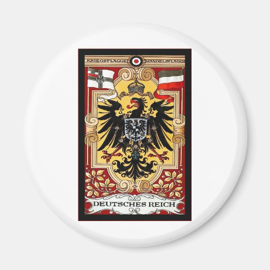 Deutsches Reich ~  Duits WW1 Poster Magneet (Voorkant)