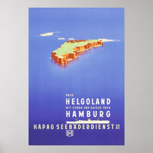 "Deutschland: 1939 - HaPag Helgoland Reise Poster (Voorkant)