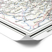 "Deutschland: 1991/heute - Details lierte Landkart Poster (Hoek)