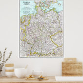 "Deutschland: 1991/heute - Details lierte Landkart Poster (Keuken)