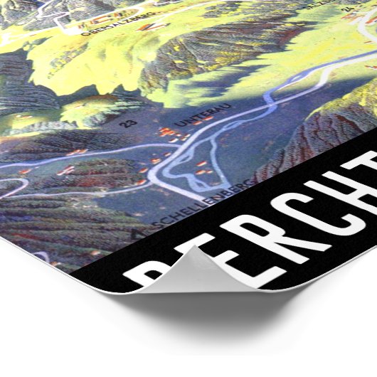 "Deutschland: 2021 - Alpen Berchtesgaden Panorama Poster (Hoek)