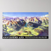 "Deutschland: 2021 - Alpen Berchtesgaden Panorama Poster (Voorkant)