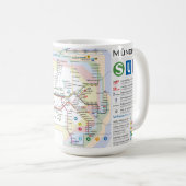 " Deutschland: 2021/heute München - S-/U-Bahnnetz  Koffiemok (Voorkant rechts)