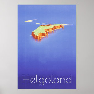 "Deutschland: 2021/heute Nordsee - Helogland Reise Poster