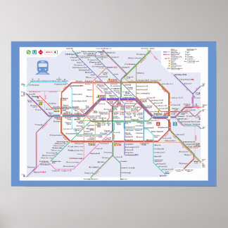 "Deutschland: 2022/heute Berlin - Liniennetz ... Poster