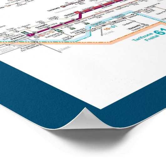 "Deutschland: 2022/heute Dresden - Liniennetz ... Poster (Hoek)