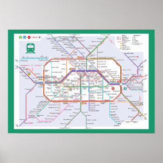 "Deutschland: 2023/heute Berlin - Liniennetz ... Poster