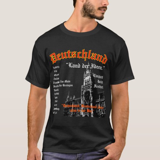 Deutschland 7-7-2008 blk t's t-shirt (Voorkant)