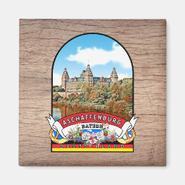 Deutschland Aschaffenburg Vintages Souvenir Magneet